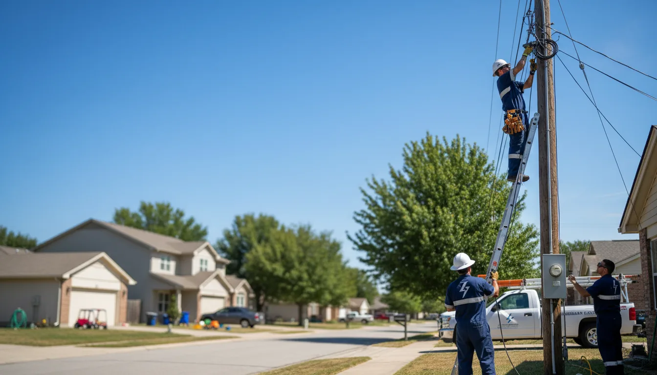 Residential electrician providing installation services in Newcomerstown, OH